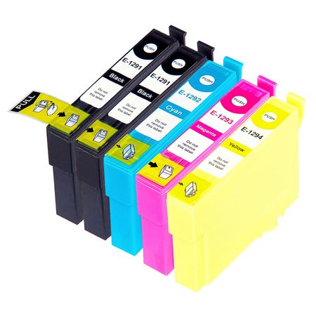 5 stück Epson T1285 tintenpatronen (Ink Hero)