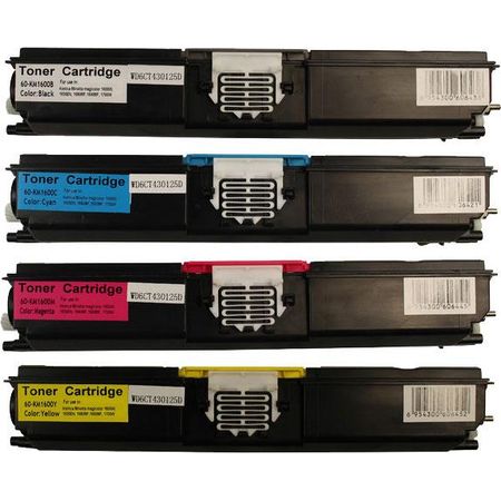 4 Pack Compatible Konica Minolta 1600 / 1650 / 1690 Toner Cartridges