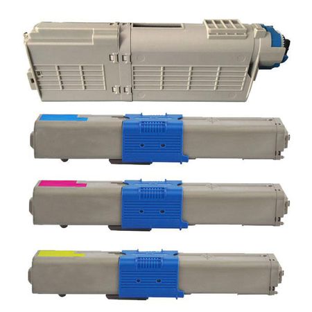 4 Pack Compatible Oki C332DN, MC363DN Toner Cartridges