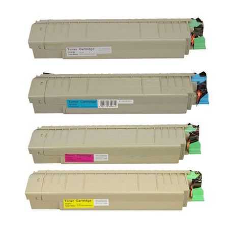 4 Pack Compatible Oki C810, C810N, C830, C830N Toner Cartridges