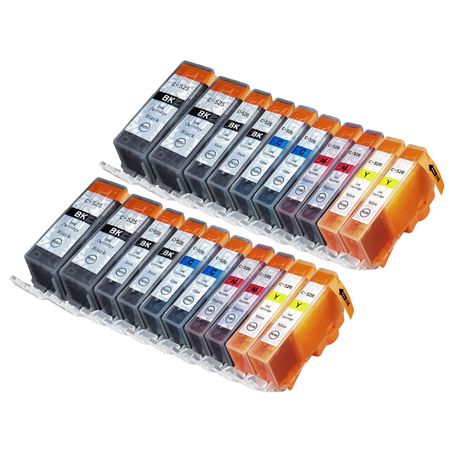 20 Pack Canon PGI-525 & CLI-526 Compatible Ink Cartridges