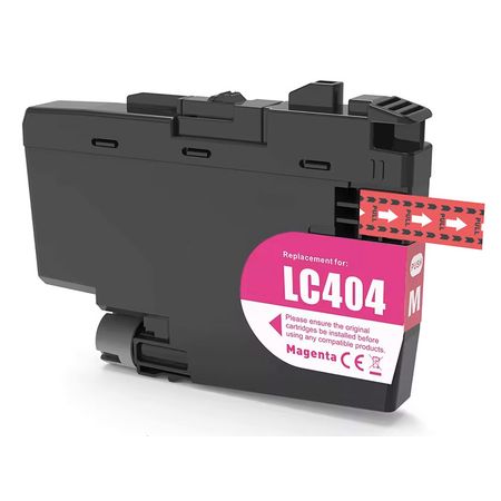 Brother LC404 XL cartouche d'encre magenta haute capacité compatible
