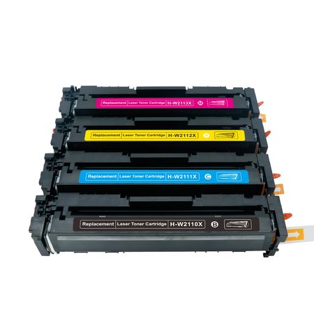 Pack de 4 HP 206X cartouches de toner haute capacité compatibles
