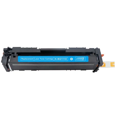 HP 206X / W2111X cartouche de toner haute capacité cyan compatible
