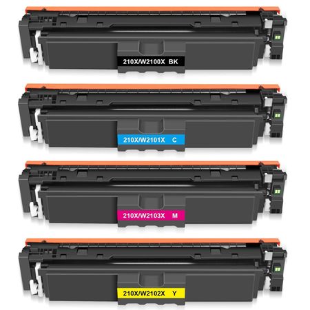 HP 210X Compatible High-Yield Toner Cartridges 4-Pack (Replaces 210A)