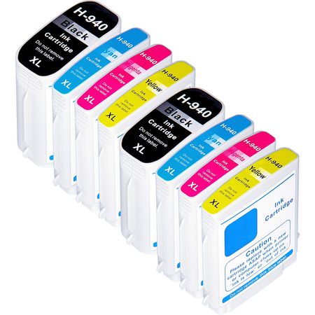Pack de 8 HP 940XL cartouches d'encre compatibles haute capacité (Ink Hero)