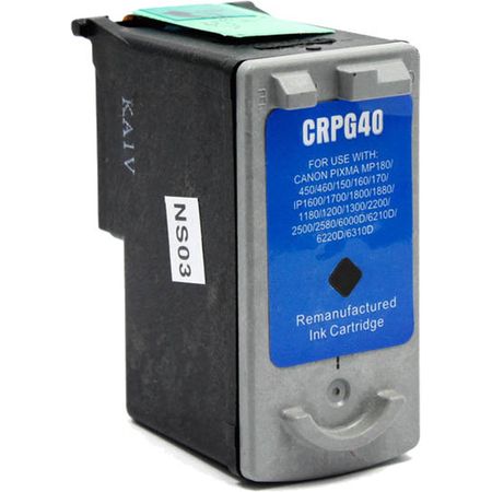 Canon PG-40 Pigment Black Remanufactured Ink Cartridge