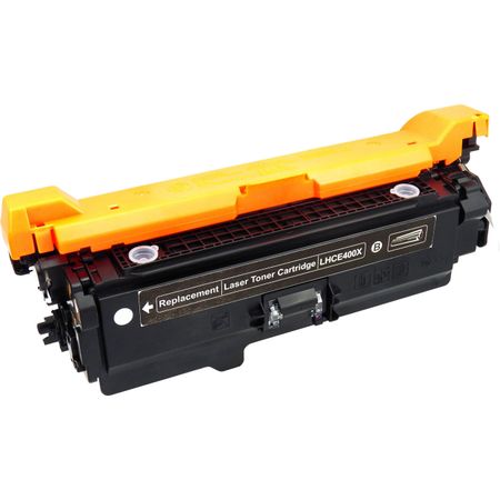 HP 507X High-Yield Black Compatible Toner Cartridge (CE400X)