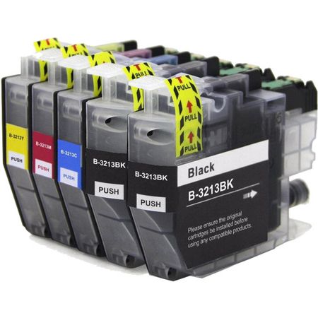 Pack de 5 Brother LC3213 cartouches d'encre compatibles haute capacité (Ink Hero)