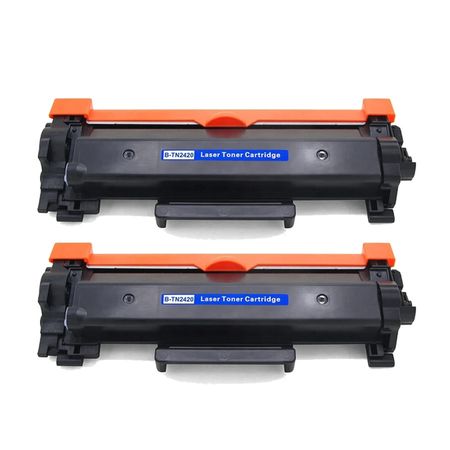 Pack de 2 Brother TN2420 toner compatibles haute capacité noir (Ink Hero)