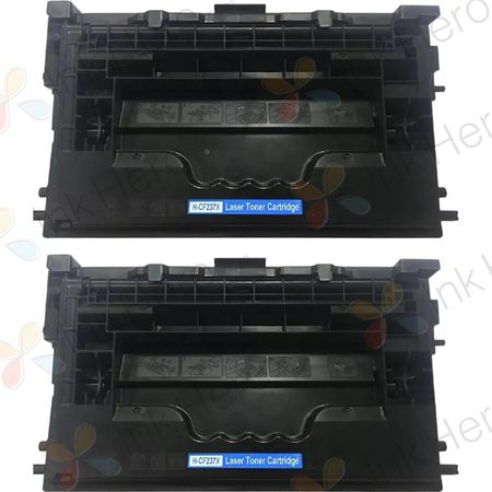 Pack de 2 HP 37X cartouche de toner laser noir compatible haute capacité (CF237X)
