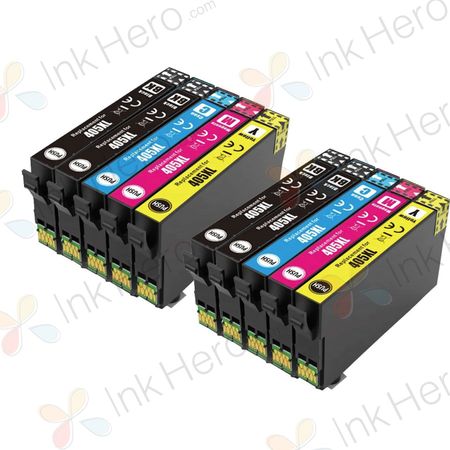10 Pack Compatible Epson 405XL High Yield Printer Ink Cartridges