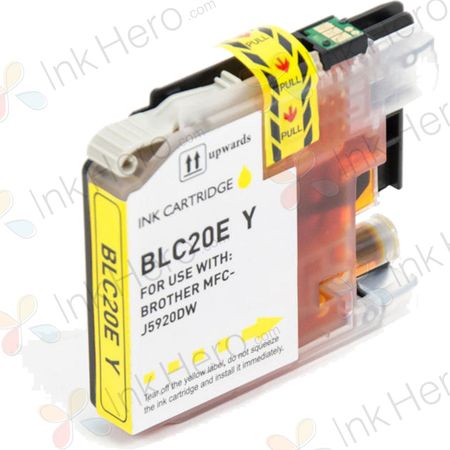 Brother LC20EY cartouche d'encre compatible jaune haute capacité
