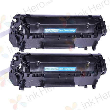 Pack de 2 Canon 703 toner compatibles noir (Ink Hero)